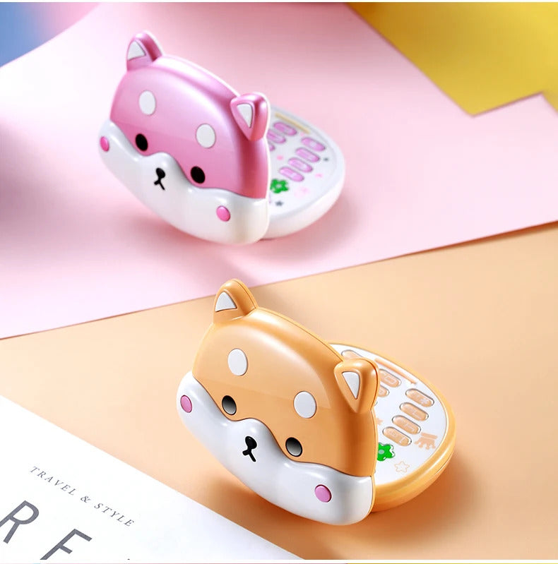 2023 New Cute Mini Koki Mobile Phone Flip Cartoon Kids Children Dual Sim 2G GSM Keyboard Botton MP3 Player Unlocked Cellphone