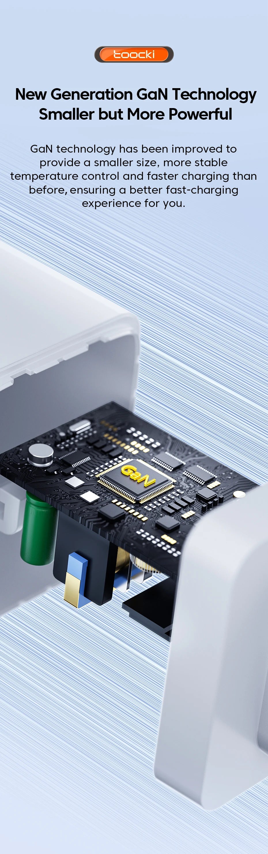 Toocki 67W GaN USB C Charger QC4.0 65W PD 3.0 Type C Fast Charger Quick For iPhone 16 15 14 13 Pro Samsung Xiaomi Huawei MacBook