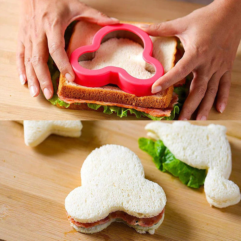 Sandwich Cutters DIY Cookie Shapes Embosser Food Molds Makers Girls For Children Kids Bread Toast Lunch Bento Box Kitchen Tools