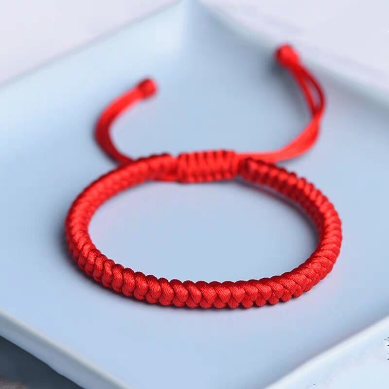 Bracelet Diamond Knot Red Rope Lovers Diamond Knot Red Rope Gift Couple Red Bracelet Spring Red Rope