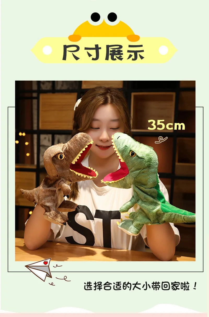 Stuffed Plush Dinosaur Toys Hand Finger Story Puppet Kawaii Dolls Educational Baby Toys Tyrannosaurus Rex Children Gift