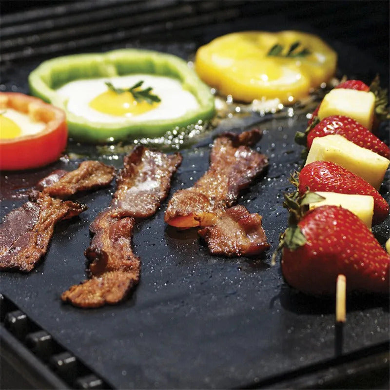 1/5/10pcs Nonstick BBQ Grill Mat 40*33cm Baking Mat BBQ Tools Cooking Grilling Mat Heat Resistance Barbecue Sheet Kitchen Tools