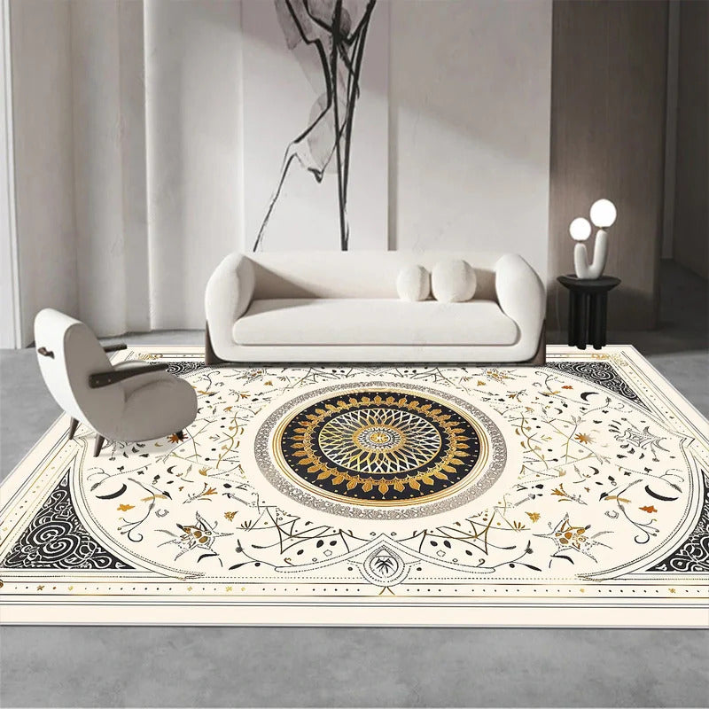 Persian Luxury Red Carpet Living Room Large Size Rug Non-slip Coffee Tables Mat Home Decoration Bedroom Lounge Rug Tapis Salon