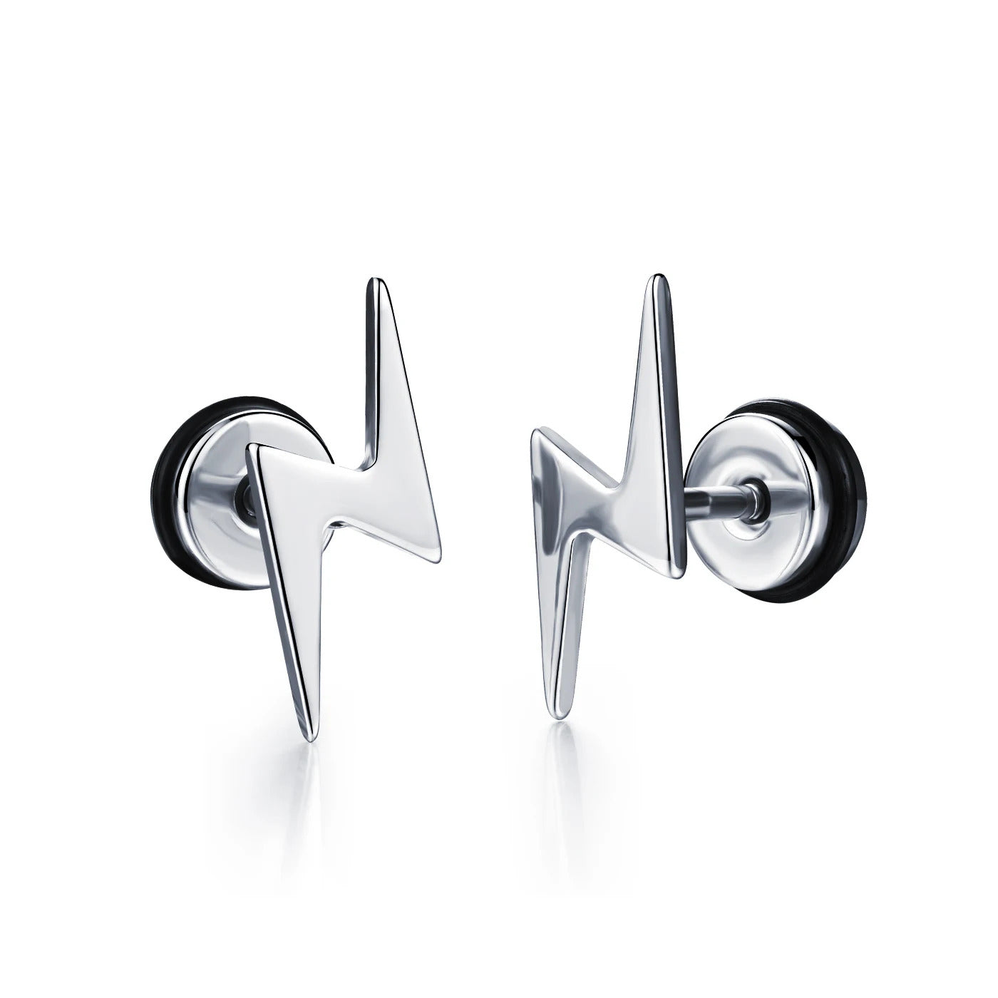 2023 Punk Stainless Surgical Steel Women Men's Stud Earrings Small Gothic Geometry Skeleton Rock Zircon Hip Hop Jewelry Earrings
