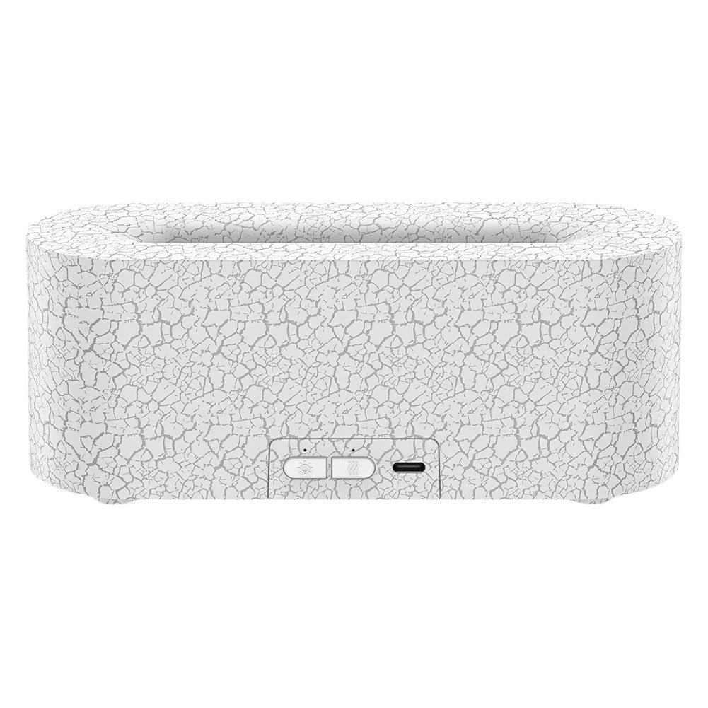 USB 7 Colorful Flame Aroma Diffuser Simulation Flame Humidifier Flame Aromatherapy Essential Oil Diffuser for Spa Yoga Gym