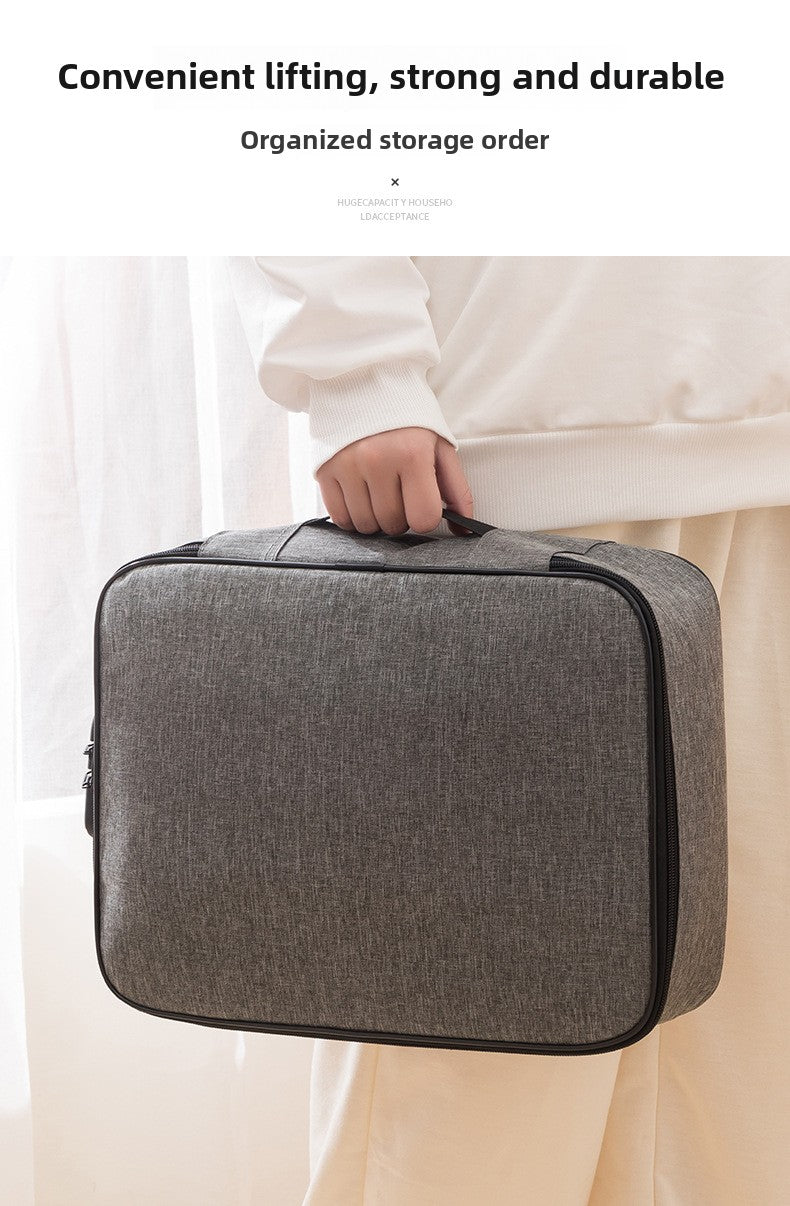 Home Id Storage Bag Large Capacity Household Certificate Passport Card Pack Waterproof Folder File Organizer Storage Bags