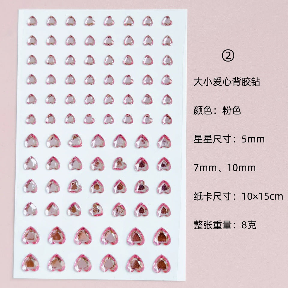 Glitter Gradient Butterfly Wing Tattoo Eye Corner Face Stickers Children's Eye Makeup DIY Stickers Fish Scale Performance Catwalk