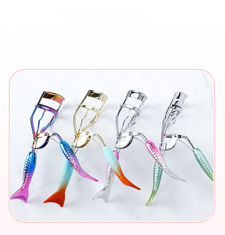 Mermaid Tail Eyelash Curler Portable Natural Curling Non-Pinch Beginner Eyelash Curler Beauty Tool Wholesale