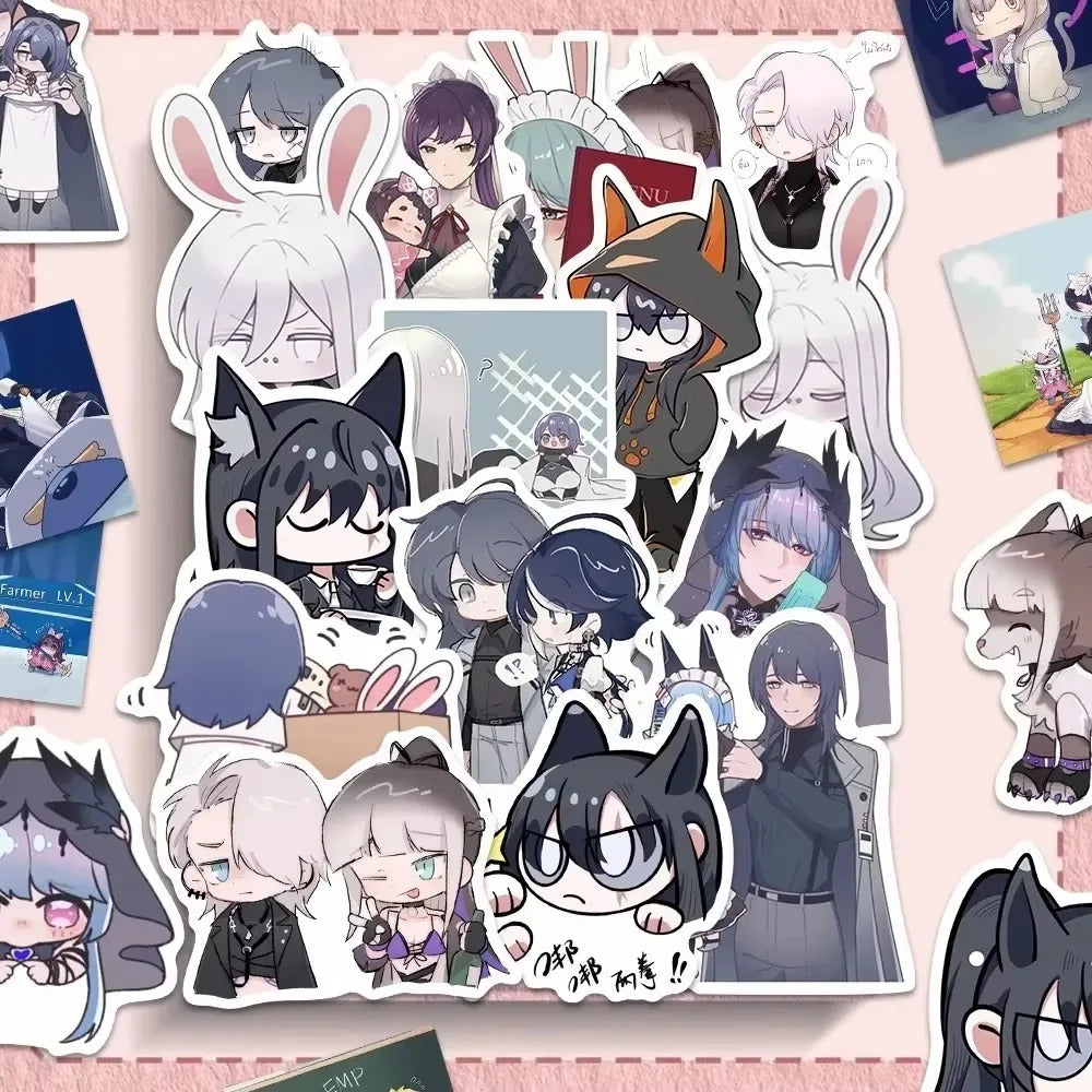 64Pcs Path To Nowhere Animation Peripheral Stickers For Luggage Motorcycle Laptop Refrigerator Toy Car Stationery Fridge