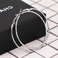 Fashion Large Hoop Earrings 40mm 60mm 80mm Big Smooth Circle Earrings Round Brincos Loop Earrings for Women Jewelry Party Gifts