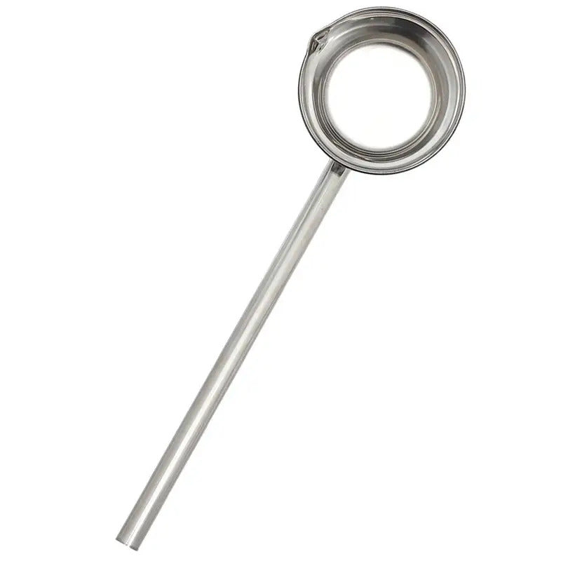 Extended Handle Ladle Long Handled Watering Plants Garden Kitchen Tools Stainless Steel Scoop Soup Spoon for Dining