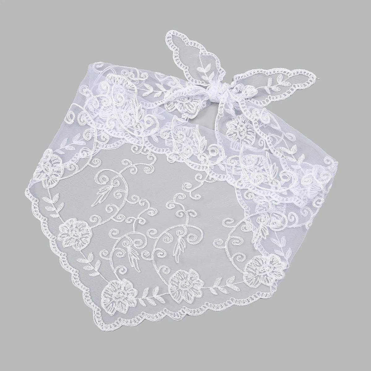 Fashion Ins Lace Hair Scarf Women Retro Triangle Hair Bands Vintage Triangular Headscarf Girls Elegant Headwear Hair Accessories