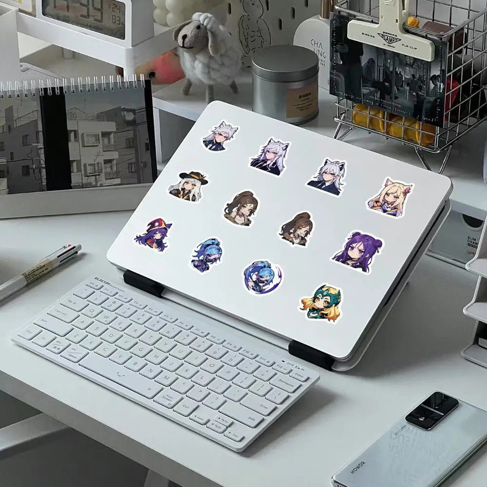 60 sheets LOL League of Legends Q-version characters sexy and cute Gwynn Wing En phone case, notebook ledger waterproof stickers