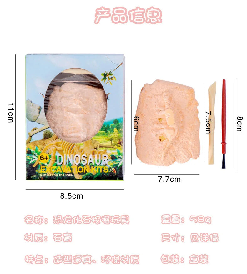Educational Dinosaur Fossil Excavation Toys Archaeological Dig DIY Assembly Model For Children Boys Girls Birthday Xmas Gifts