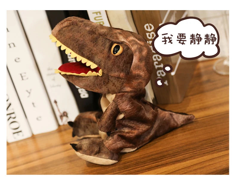 New Cute Glove Dinosaur Plush Hand Puppets Soft Stuffed Cartoon Telling Learning Funny Accompany Toy Baby Birthday Gift