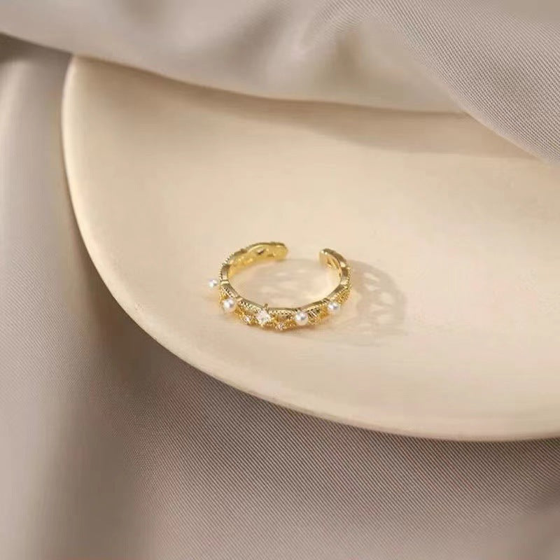 Lightning Ring Men's Light Luxury High-end Sense Distinctive Refined Ring Women