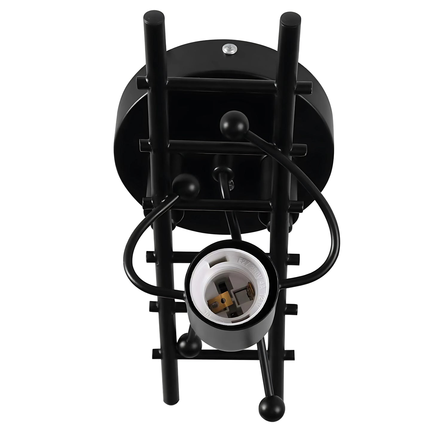 SANDYHA Warmth Bedside Nodic Wall Lamp Creative Small Man Iron Light Metal Simple Cartoon Robot Sconce Art Decor Bedroom Light