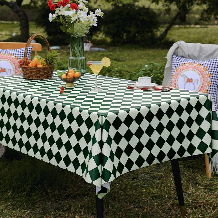 Outdoor Egg Roll Table Tablecloth Camping Picnic Table Mat Outdoor PVC Disposable Tablecloth Stall