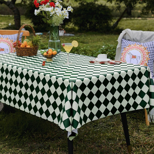 Outdoor Egg Roll Table Tablecloth Camping Picnic Table Mat Outdoor PVC Disposable Tablecloth Stall