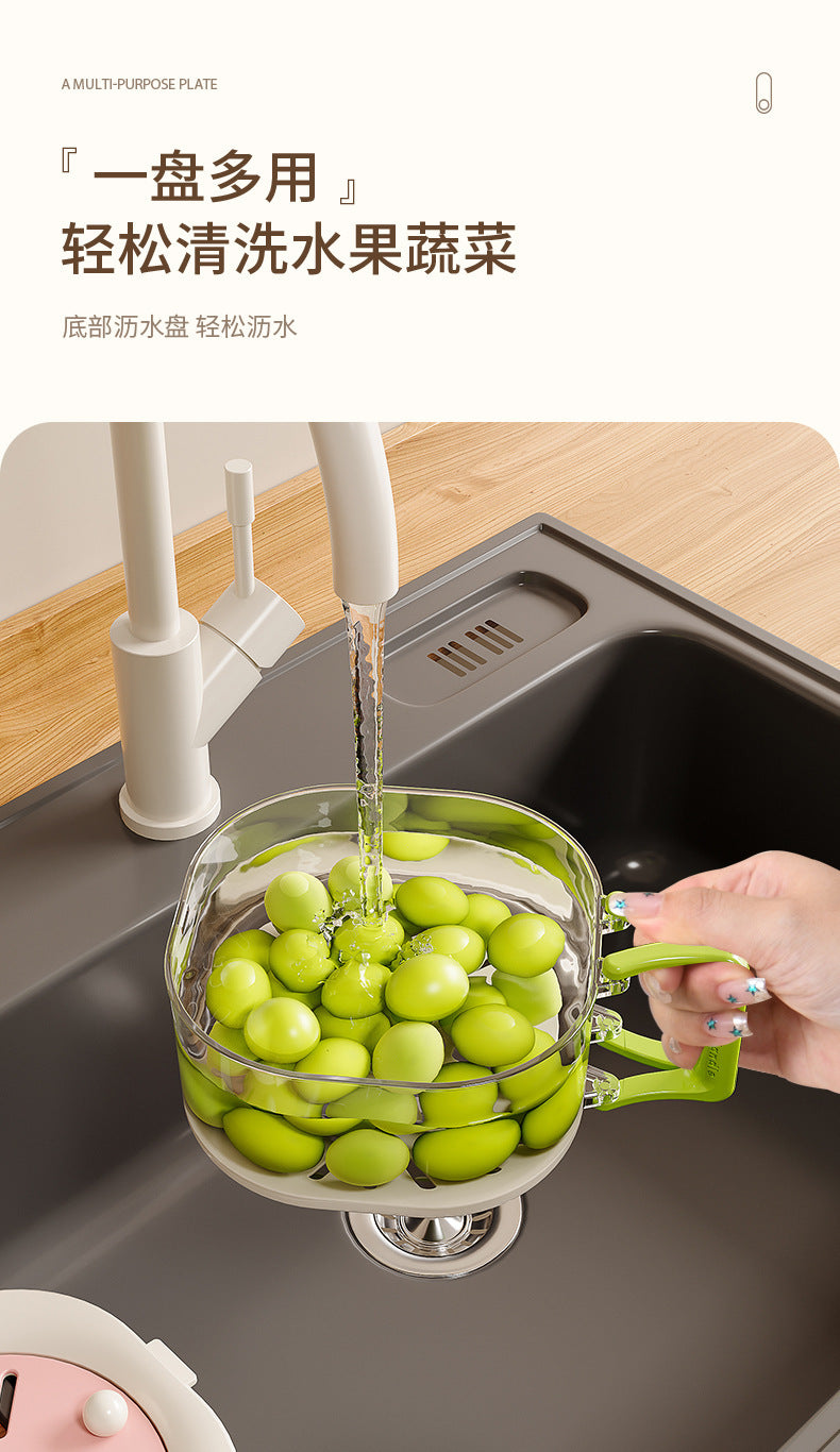 [Kitchen Good Stuff] Faucet Washing Basin Wash Fruit Drain Basket 2024 New Food Grade Jiang Yan Same Style