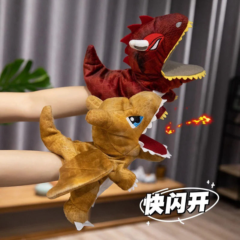 Stuffed Plush Dinosaur Toys Hand Finger Story Puppet Kawaii Dolls Educational Baby Toys Tyrannosaurus Rex Children Gift