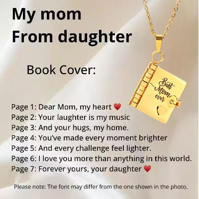 Titanium Steel Women's Love Letter Necklace Openable Pendant Couple New Style Personality Temperament Necklace Clavicle Chain