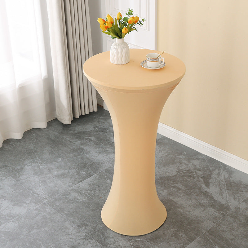 Elastic Cocktail Table Cover Table Skirt Bar Skirt Display Table Hotel Wedding Round Event Cloth High Table Cover