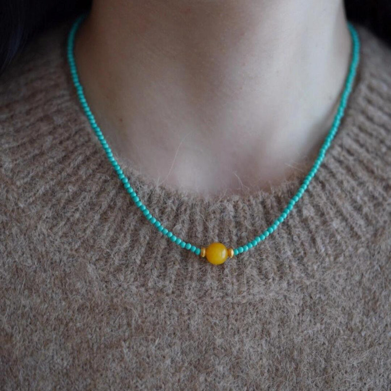 Turquoise Baroque Freshwater Pearl Bracelet Stacked Elegant Women's Bracelet