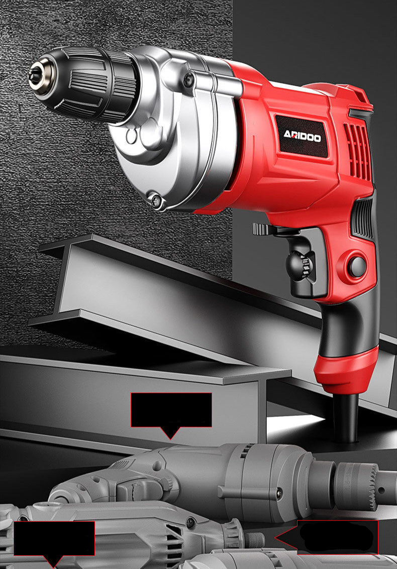 Electric Hand Drill 220V Impact Drill Household Punching Multifunctional Electric Switch Electric Screwdriver Tool Small Pistol Electric Drill