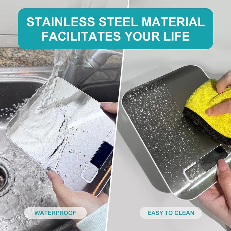 5Kg Kitchen Digital Scale Stainless Steel Mini Precision Weight Scale 0.1g Portable Weights Scale Cooking Baking Measuring Tools