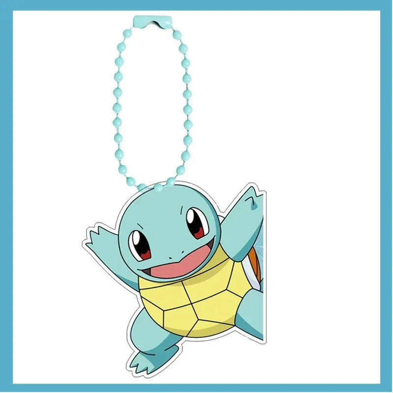 Pokemon Bulbasaur Squirtle Charmander Self-Control Acrylic Cartoon Key Buckle Pendant Anime Classics Game Collection Gift Toys