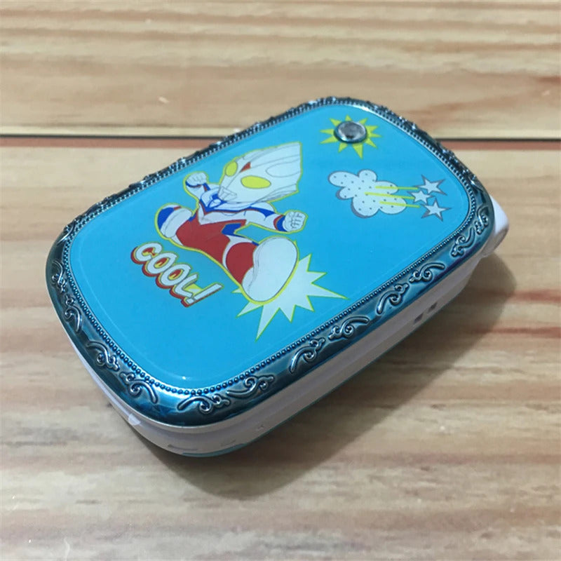 1.8 inch Screen Flip Mini Girl Cartoon Mobile Phone NO Camera Dual Card SIM LED Light Children Kids Cute Cover Style CellPhones