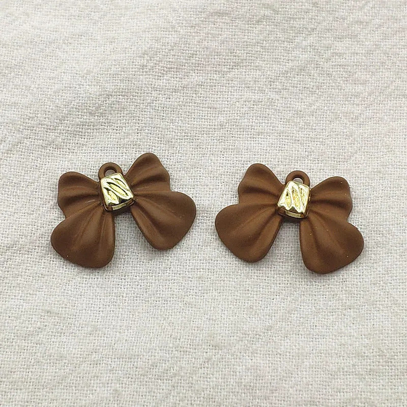 New Arrival! 21x15mm 100pcs Zinc Alloy Pendants Ribbon/Bows Charm For HandMade Jewelry Bracelet/Necklace/Earring DIY Parts