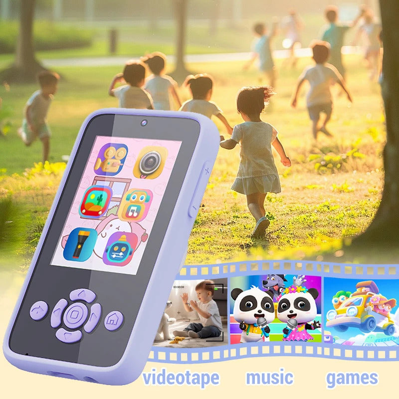 Baby Phone Toys Smart Phone Camera Toys Cartoon Musical Mini  Cellphone Learning Toy Silicone cover Toy Kids Digital Camera Gift