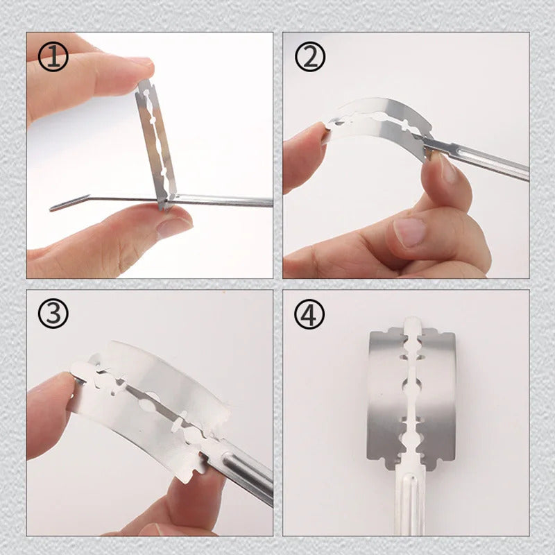 Wood Bread Cutter French Bread Blades Kitchen Gadgets Wood Long Handle Baking Accessory European Style Curved Arch Toast Knife