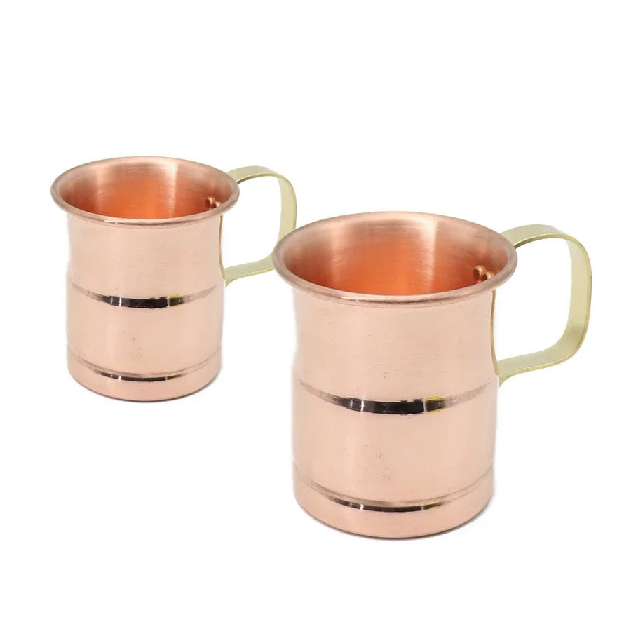1PCS Pure Copper Beer Cup Handcrafted Moscow Mule Milk Cup Drinkware Coffee Cup