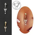 Faux Fake Belly Ring Snake Fake Belly Piercing Clip on Umbilical Navel Belly Button Cartilage Clip on Earrings Body Jewelry