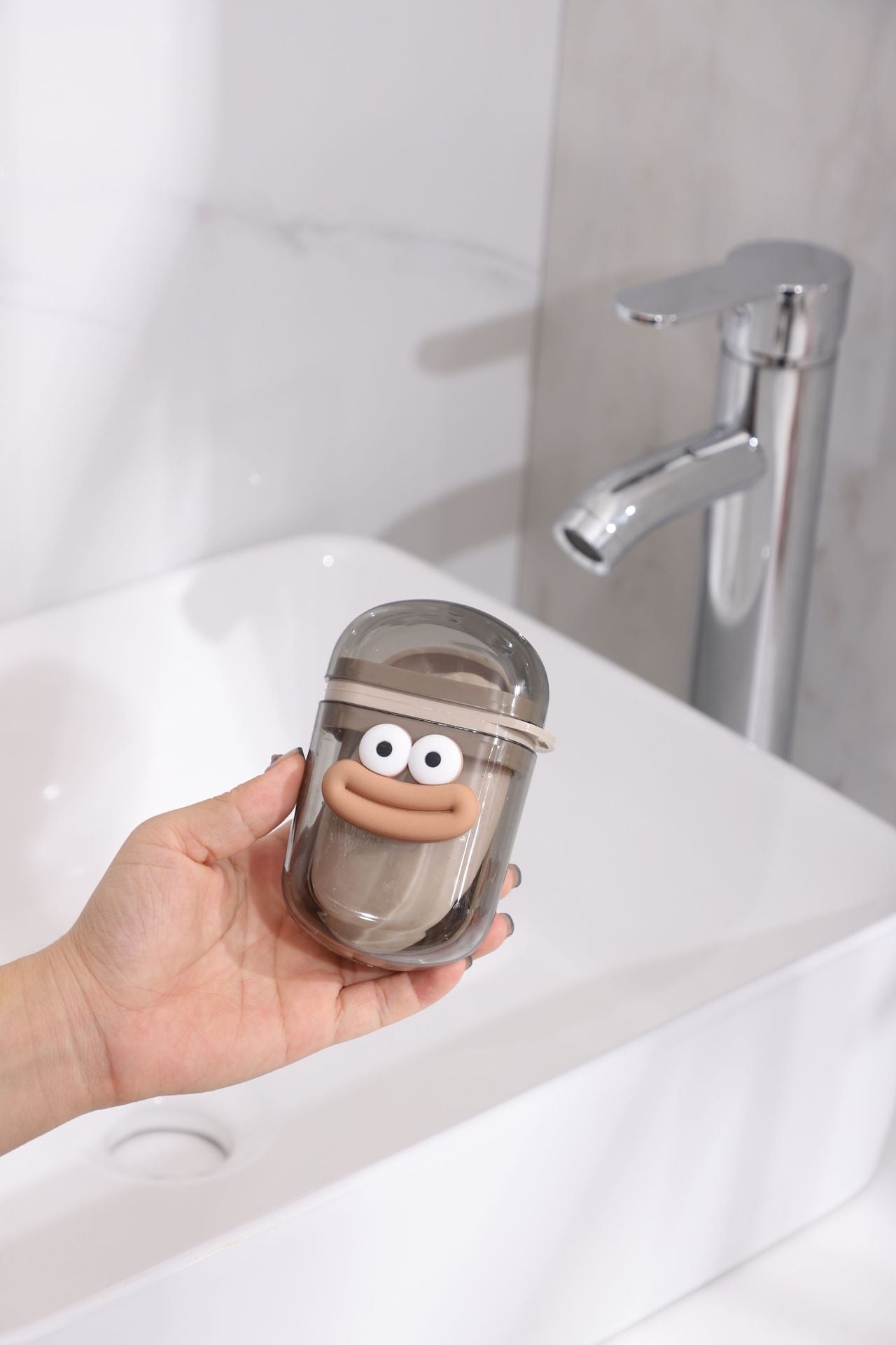 Cartoon Cute Mouthwash Cup Home Children Travel Portable Washing Cup Soap Box Set Toothbrush Cup Toothpaste