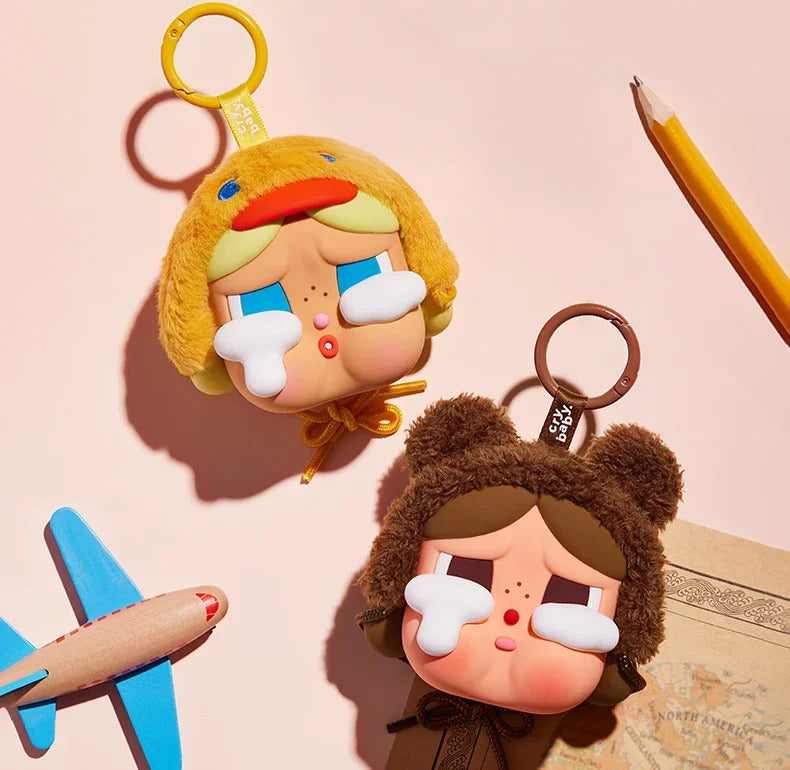 New Genuine Crybaby Series Action Figures Crying Duck Crying Duck Crying Bear Earphone Bag Kids Trendy Peripheral Fashion Gifts