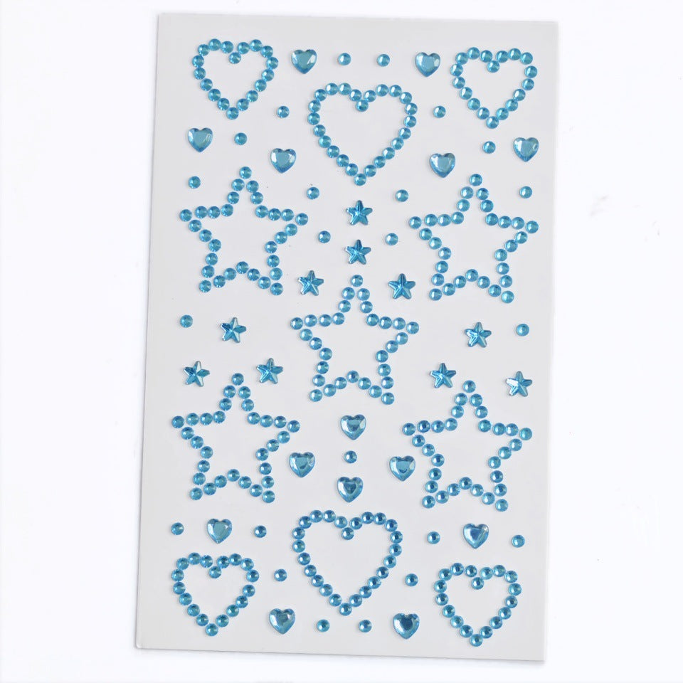 Glitter Gradient Butterfly Wing Tattoo Eye Corner Face Stickers Children's Eye Makeup DIY Stickers Fish Scale Performance Catwalk