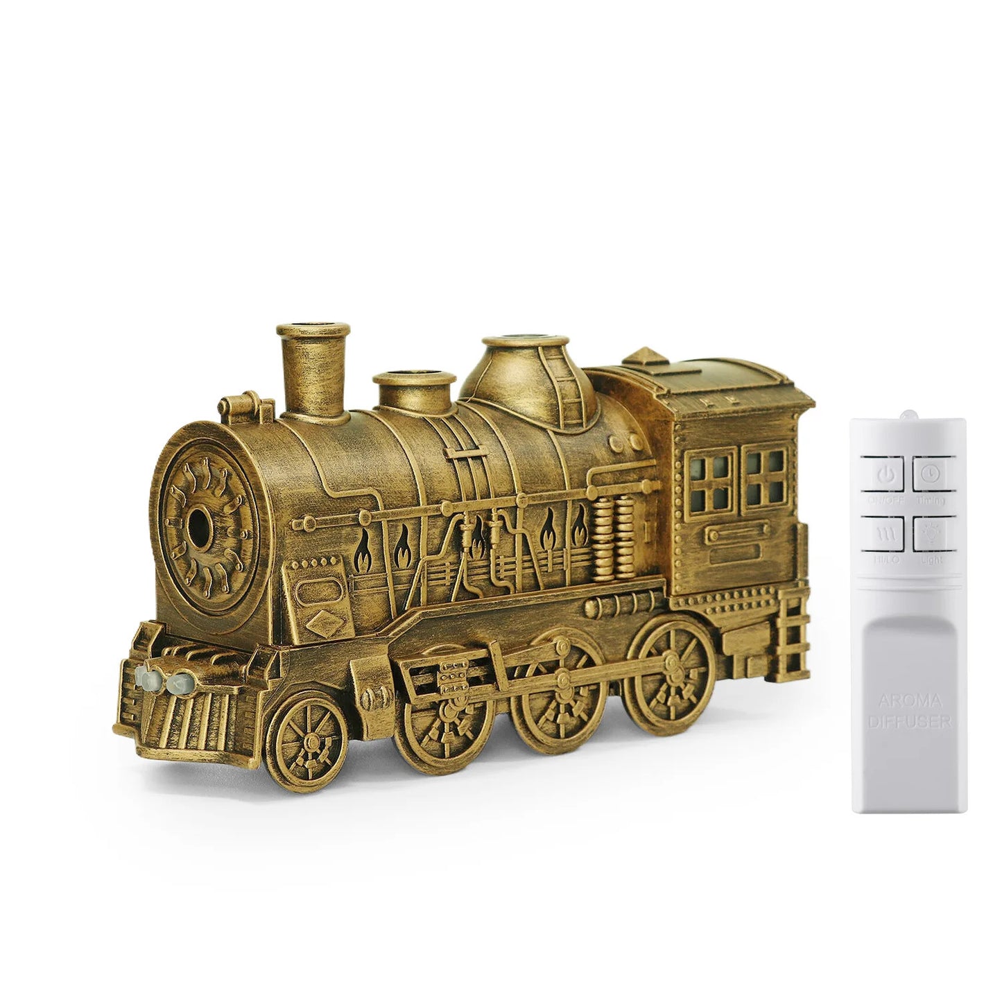 Retro Train Air Humidifier Ultrasonic Aromatherapy Diffusers Mist Maker Fragrance Essential Oil Aroma Difusor Remote control