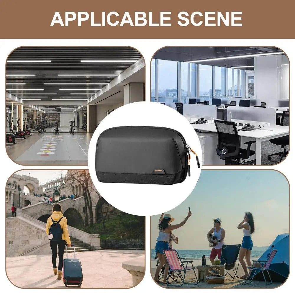 Electronics Travel Organizer 2024 New Electronics Bag Tech Organiser Travel Case Portable Battery Storage Case Cable Storage Box