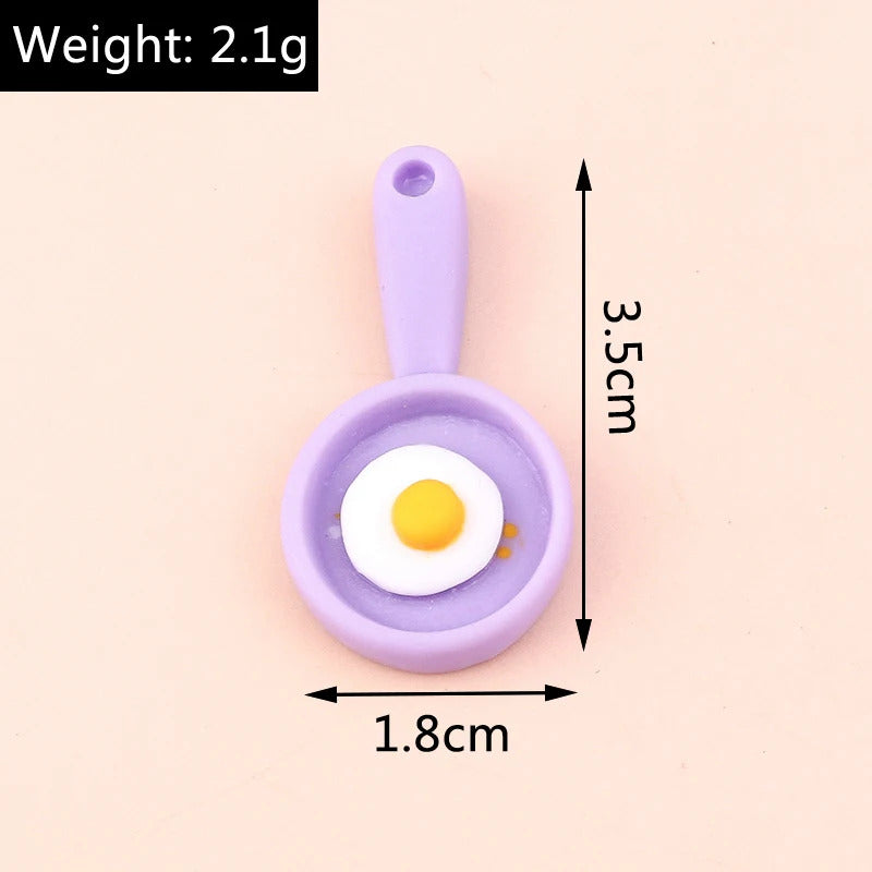 Leslie Random Mix 10pcs Cute New Miniature Dollhouse Simulated Food Snacks Mini Bread Cake for Girls BJD Doll Kitchen Toys