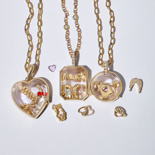 Retro Personality Photo Box Pendant Necklace Openable DIY Pendant Hollow Design Transparent Box 18K Gold Color Retention