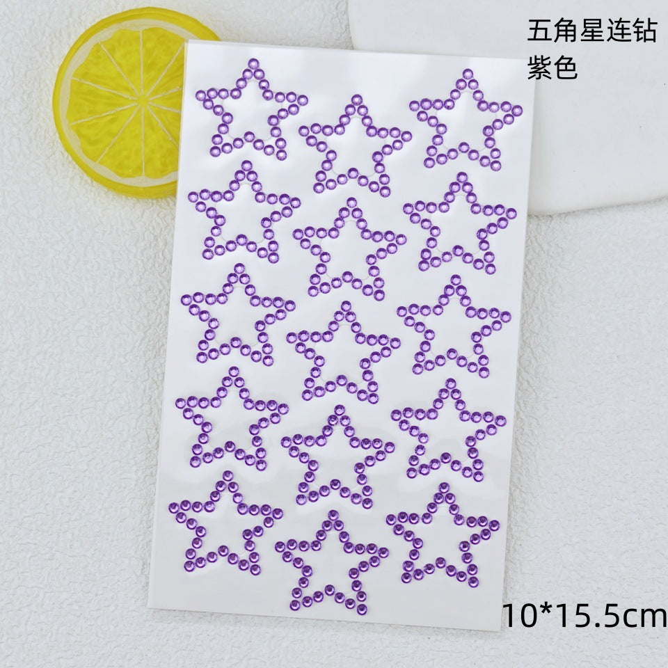 Glitter Gradient Butterfly Wing Tattoo Eye Corner Face Stickers Children's Eye Makeup DIY Stickers Fish Scale Performance Catwalk