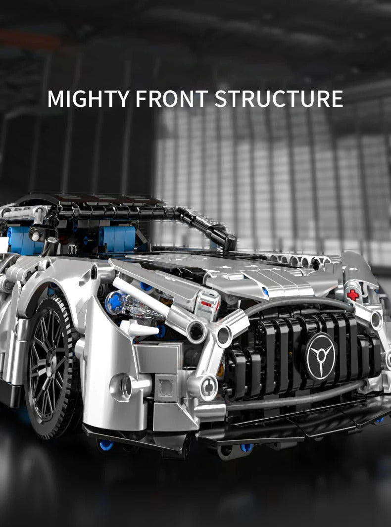 Masondi 1:14 Scale Racing Car Building Blocks Set - 1466PCS Model Kit for Boys & Adults Collectible Birthday Gift