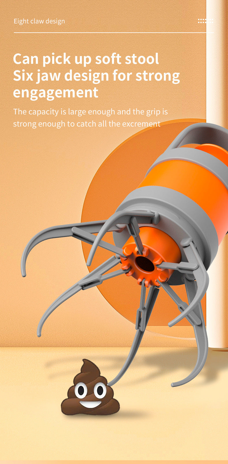 New Cross-Border Amazon Pet Cleaning Supplies Cartoon Pooper Scooper Stool Bag Outdoor Shovel Shit Device Pet Pooper Scooper