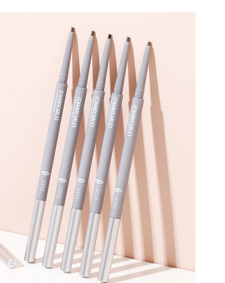 Makeup Xixi 3D Contour Mist Eyebrow Pencil Natural Color Definition Waterproof Smudge-proof Dual-ended Eyebrow Pencil