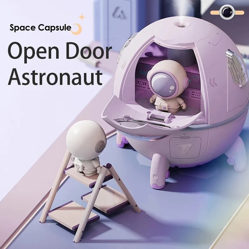 220ML Desktop Humidifier Portable USB Astronaut Air Humidifier Diffuser for Home With Colorful Light