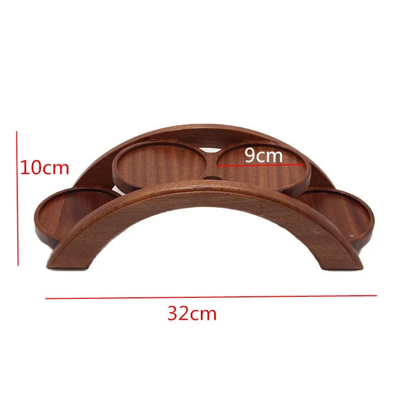 Hotpot arch bridge plate sushi bridge boat tableware Dessert wooden dim sum plate sushi tray japanese kitchen bento  sushi plate